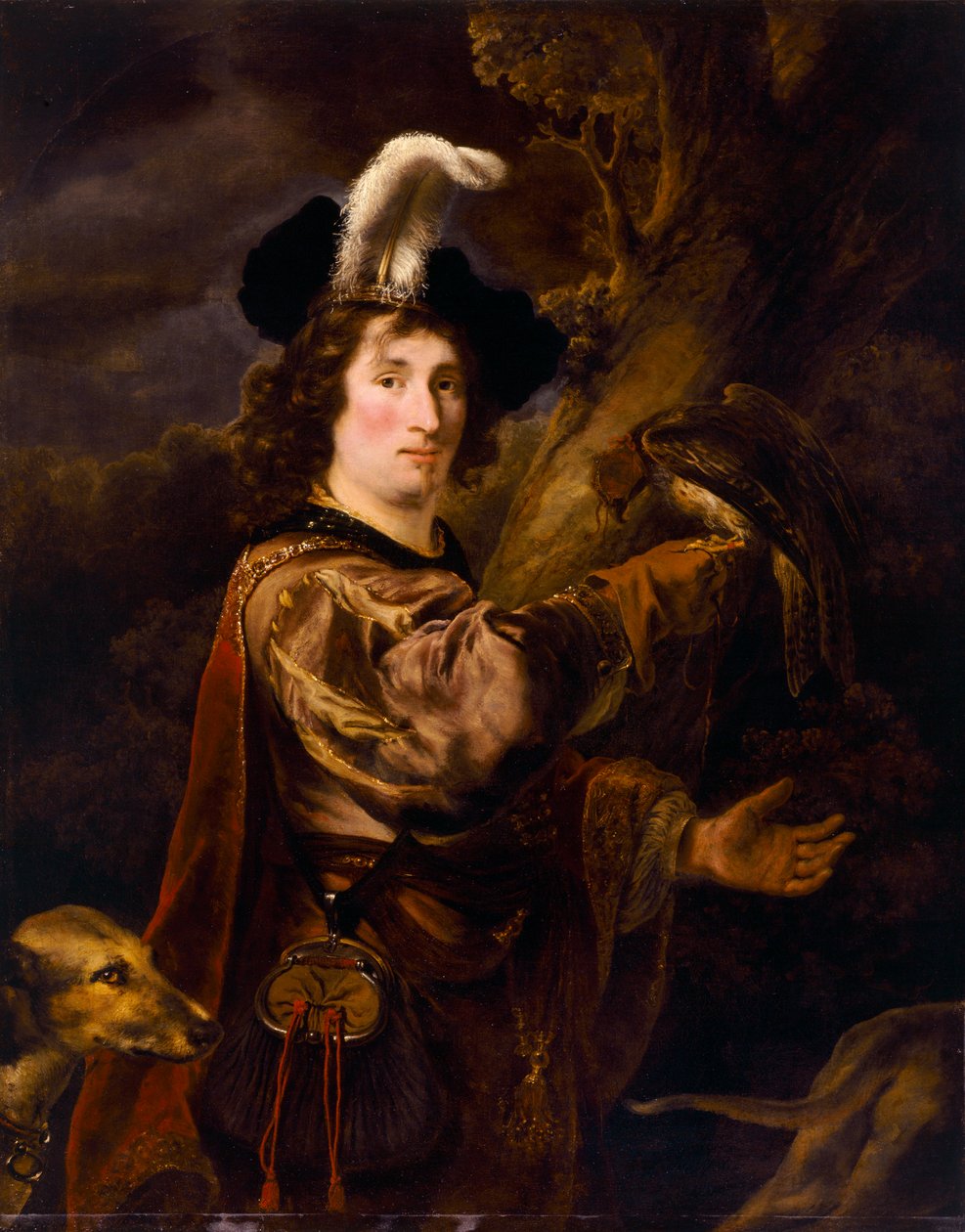 Falconer od Ferdinand Bol