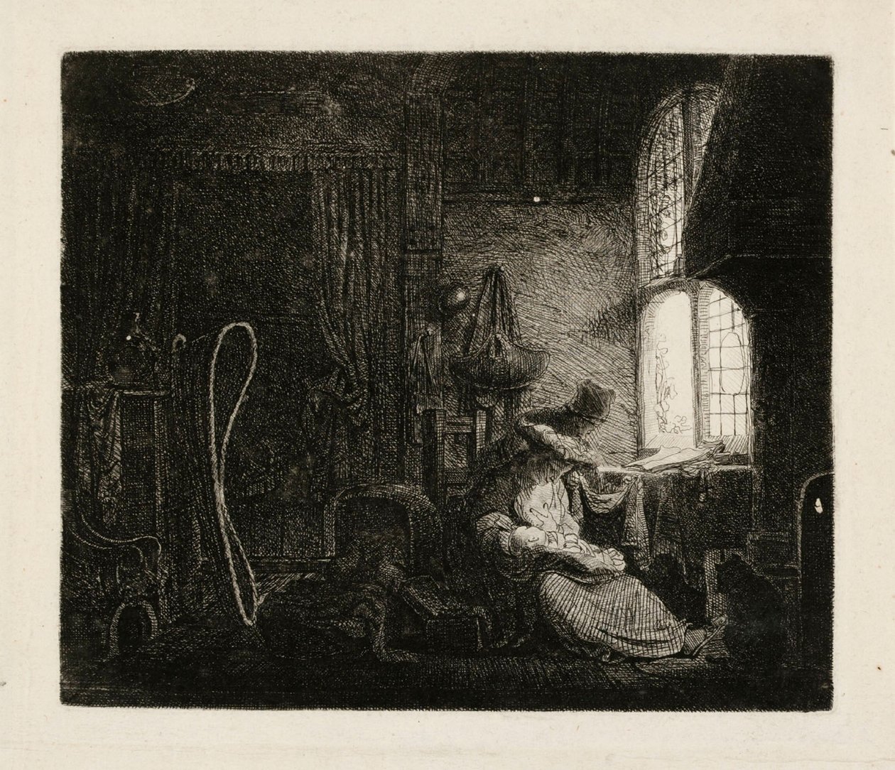 Rodina v pokoji od Ferdinand Bol