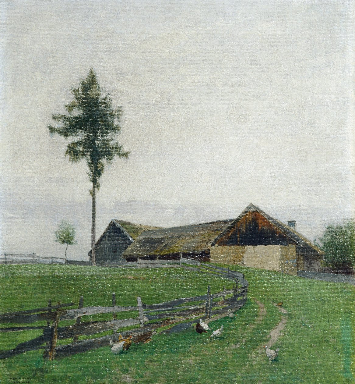 Farma u Zwettlu od Ferdinand Brunner