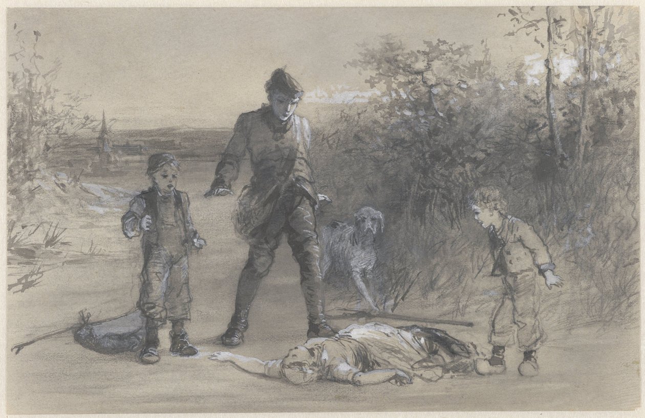 Lovec Teun u mrtvoly Zijtje od Ferdinand Carl Sierich