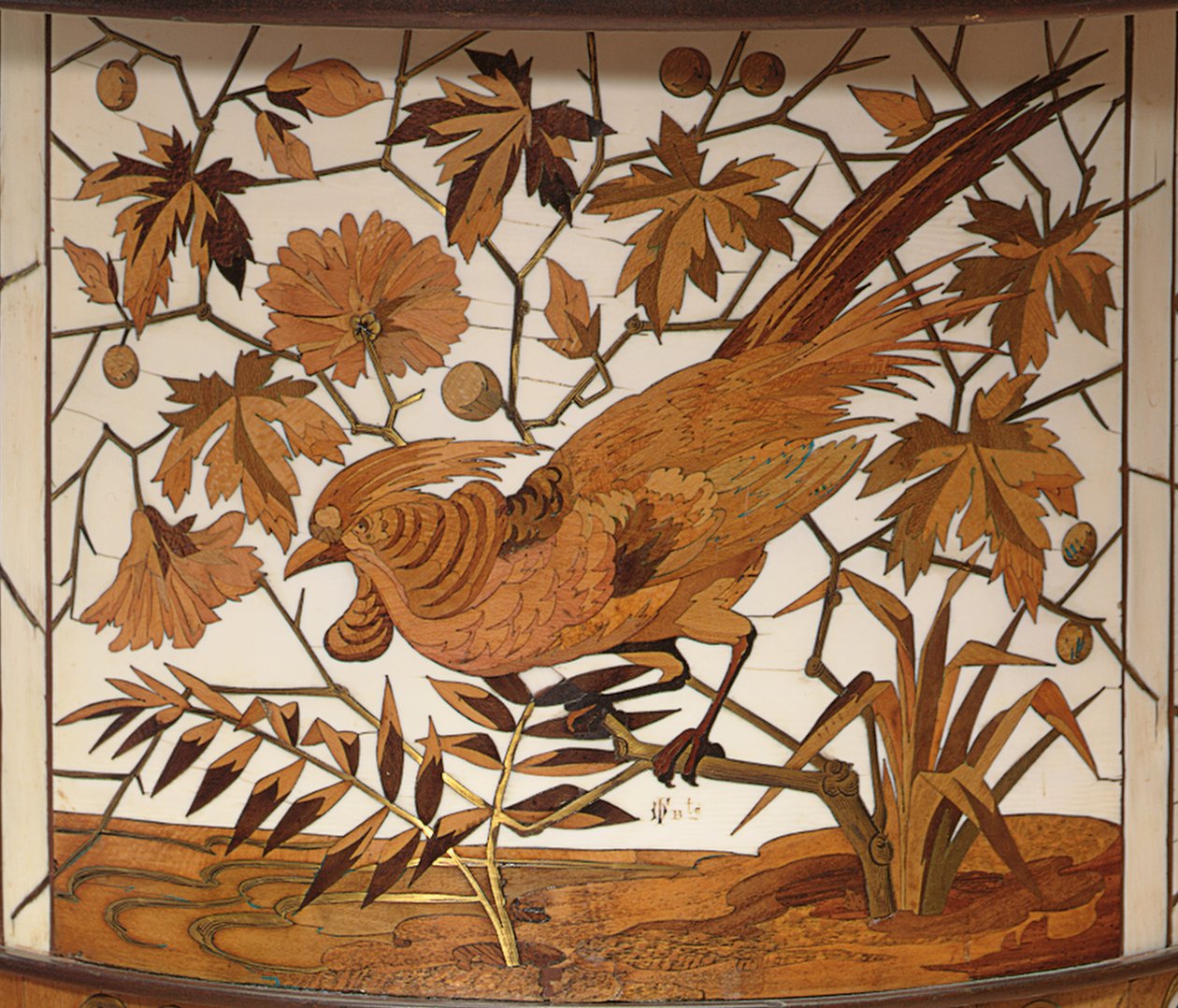 Detail cachepot, Maison Giroux, poslední čtvrtina 19. století od Ferdinand Duvinage