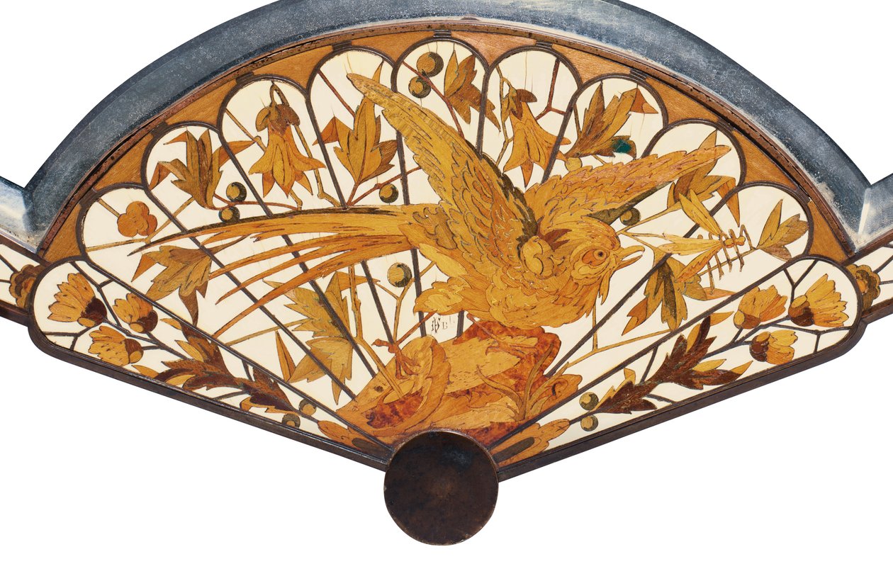 Detail stolního zrcadla, Maison Giroux, kolem 1880 od Ferdinand Duvinage