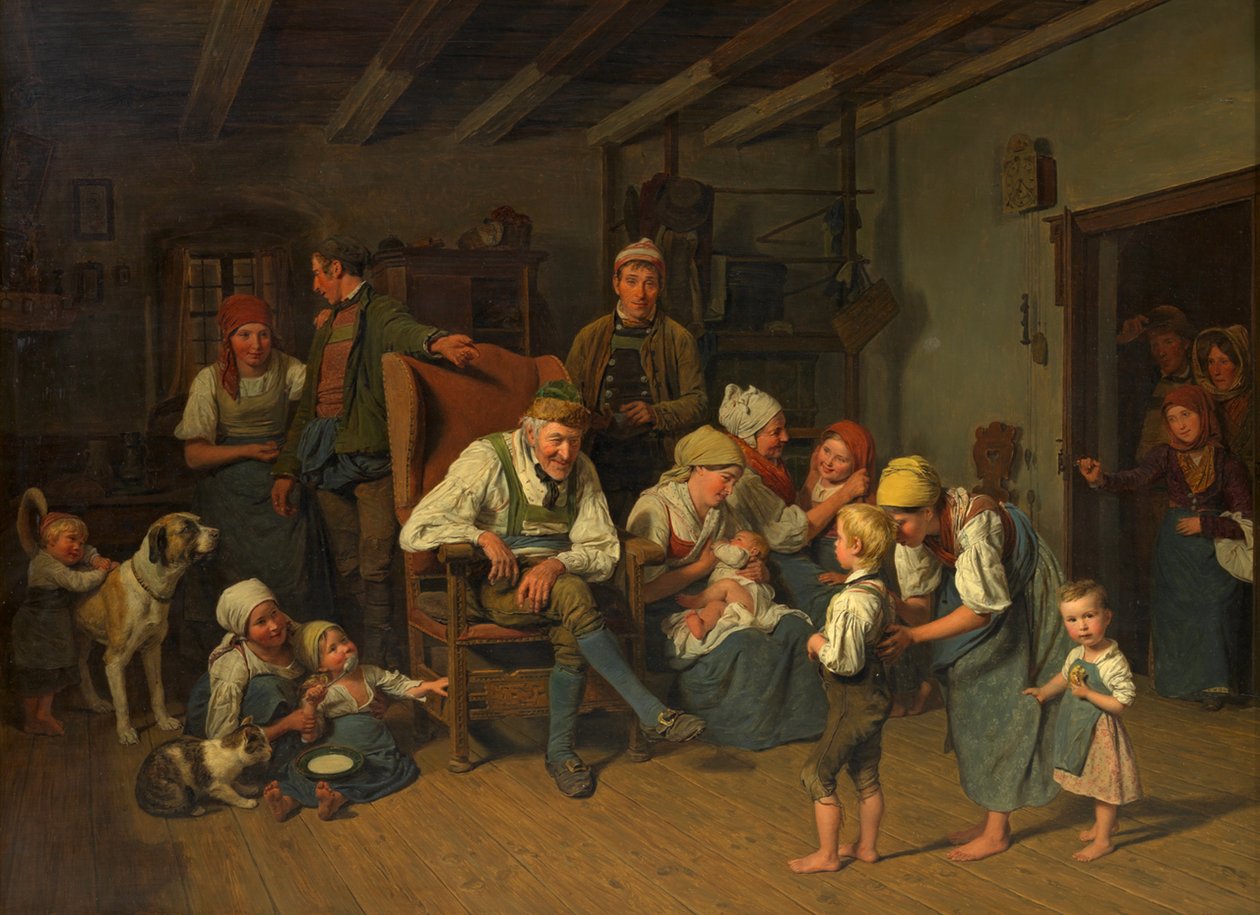 Blahopřání k dědečkovým narozeninám od Ferdinand Georg Waldmüller