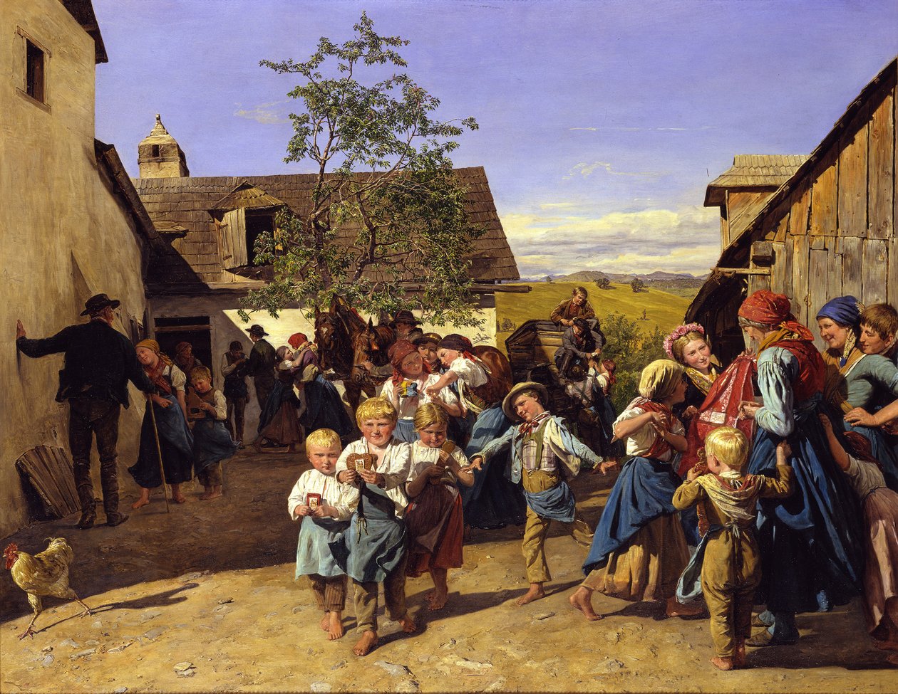 Návrat z církevní slavnosti od Ferdinand Georg Waldmüller