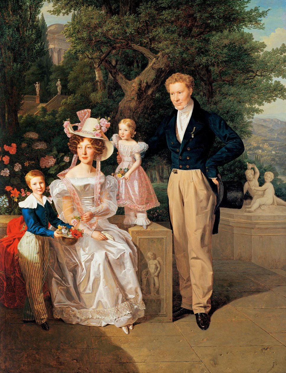 Legátní rada Theodor Joseph Ritter von Neuhaus (malba na dřevě) od Ferdinand Georg Waldmuller