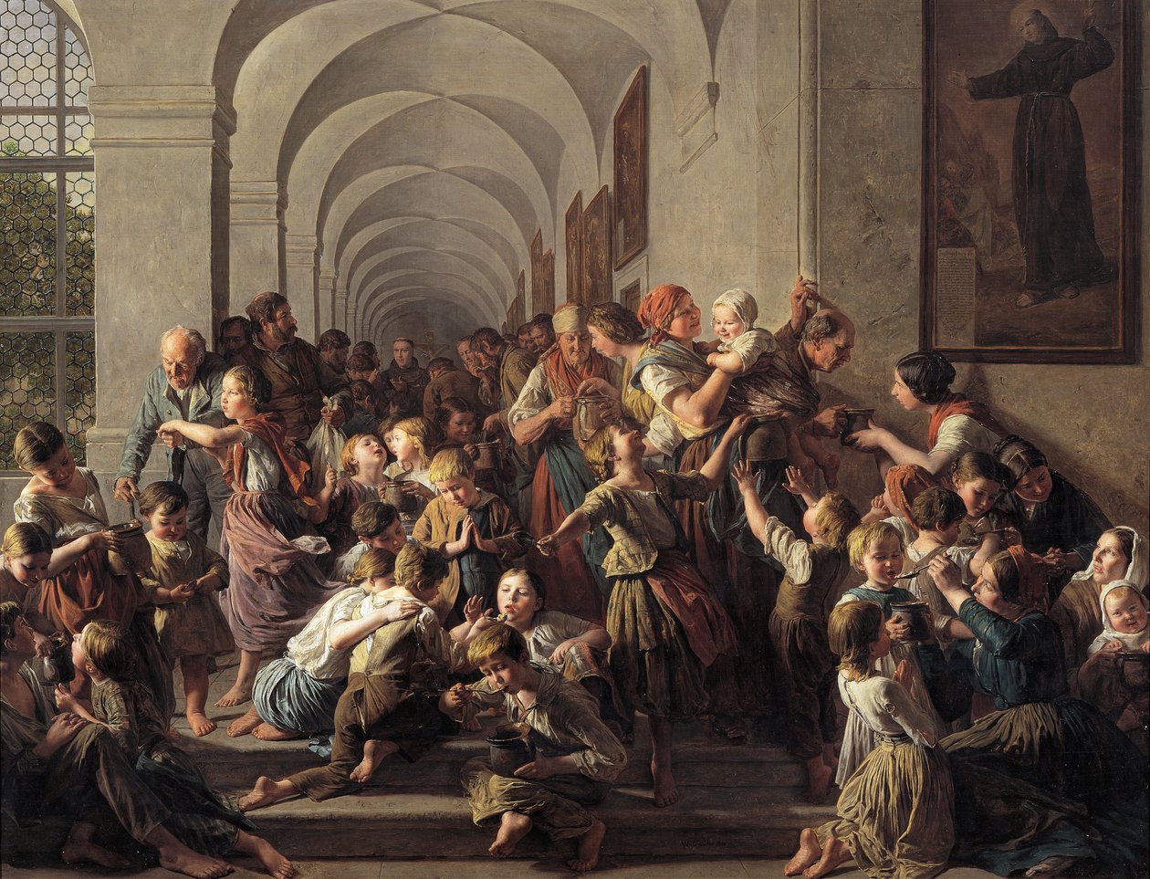 Klášterní polévka od Ferdinand Georg Waldmuller