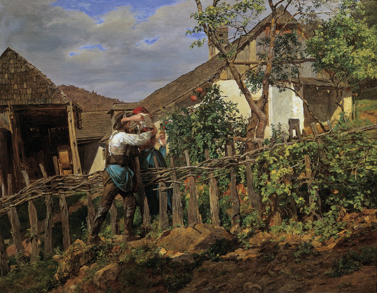 Sousedi od Ferdinand Georg Waldmuller