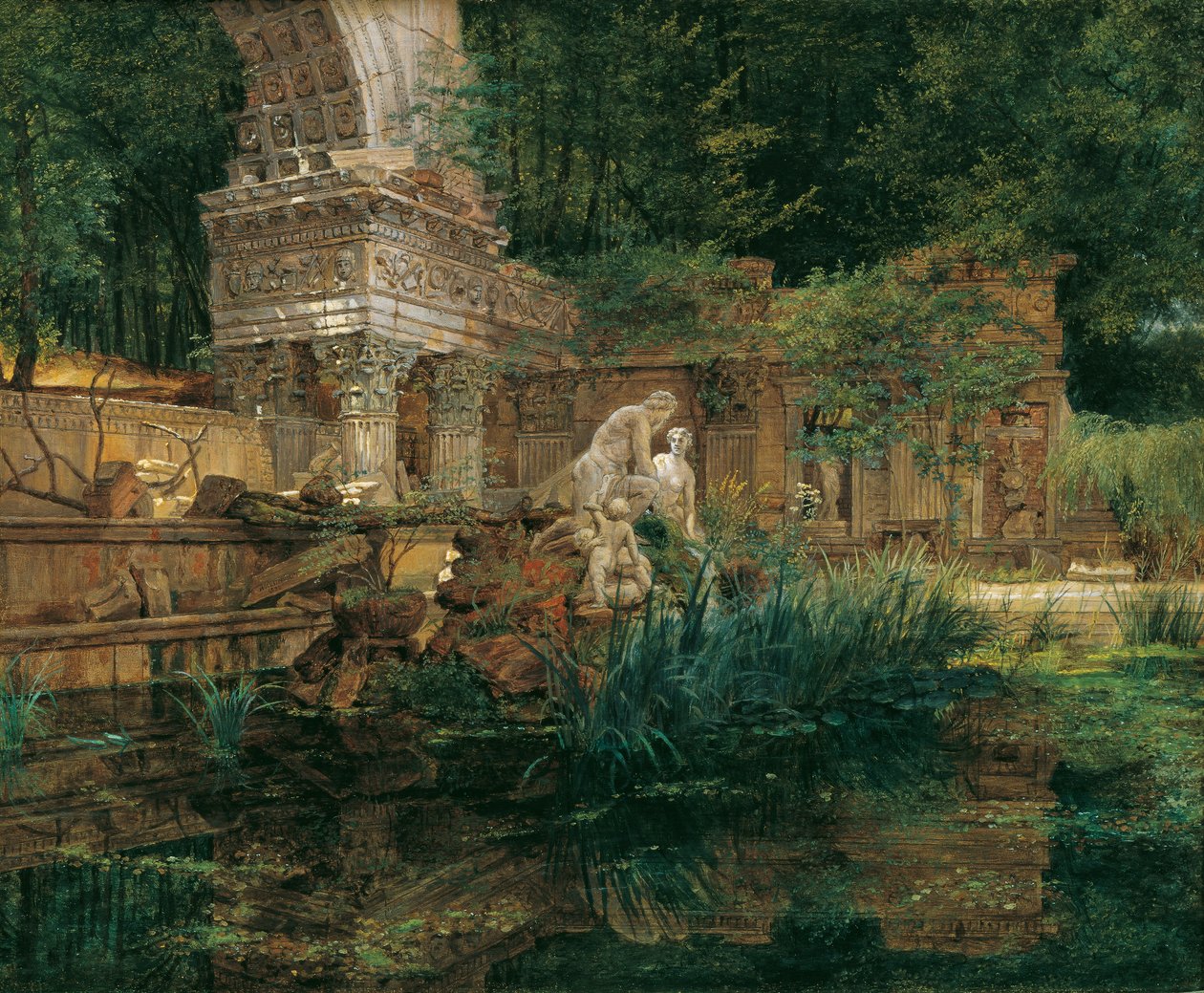 Římské ruiny v Schönbrunnu od Ferdinand Georg Waldmuller