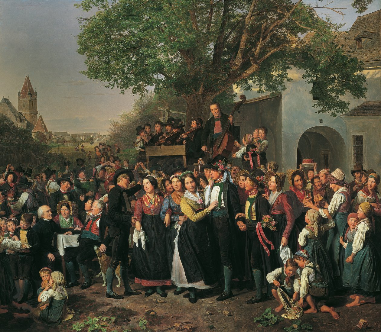 Dolnorakouská selská svatba od Ferdinand Georg Waldmuller