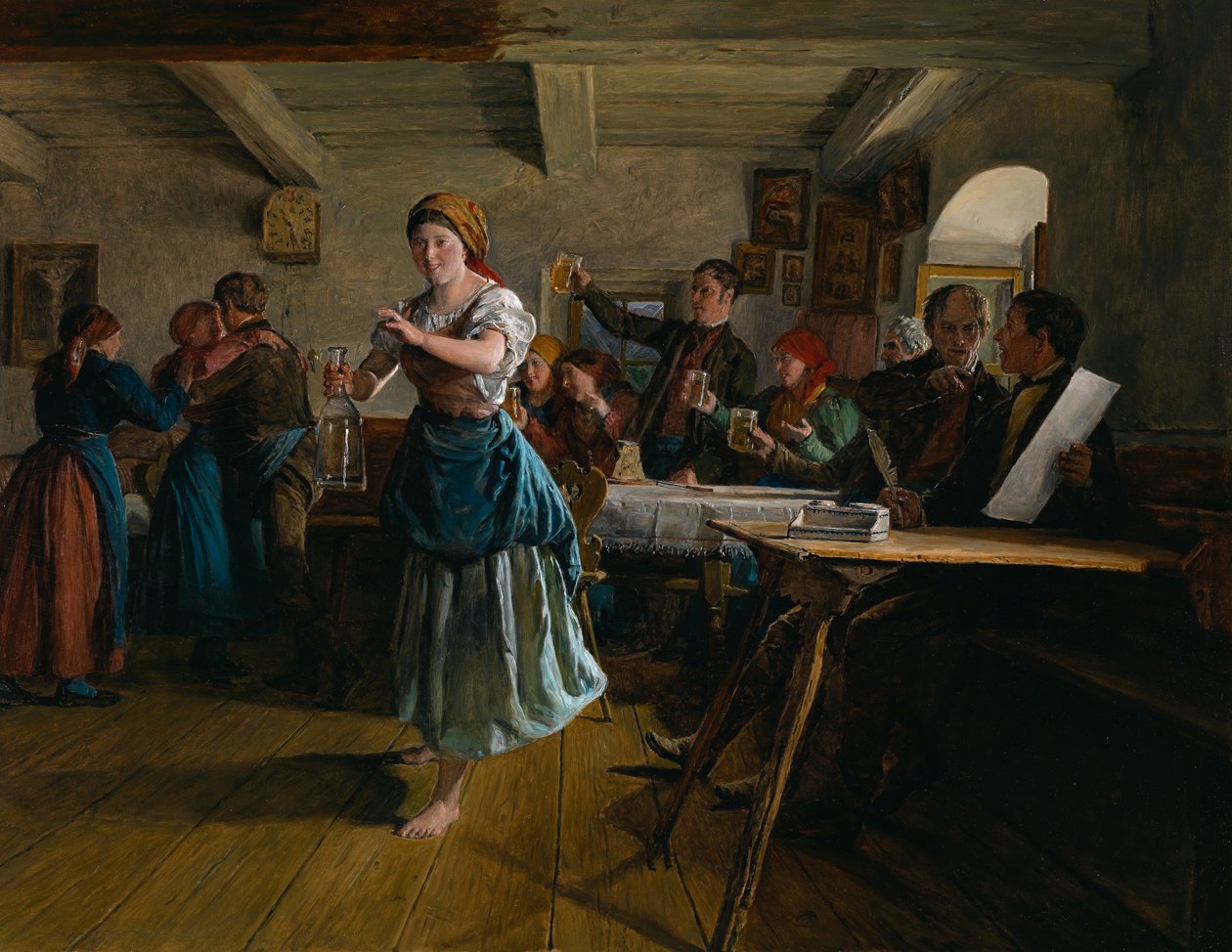 Zahajovací tanec, 1863 od Ferdinand Georg Waldmuller