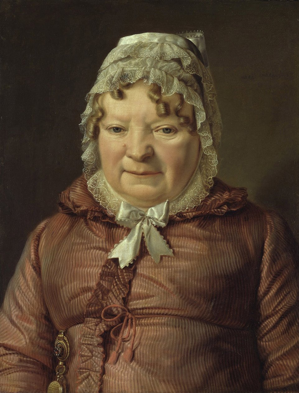 Waldmueller, Ferdinand Georg (1793-1865) Portrét matky kapitána von Stierle-Holzmeister (Stierle Holzmeister) - Olej na plátně cca 1819 Národní muzea, Berlín 54x41 od Ferdinand Georg Waldmuller