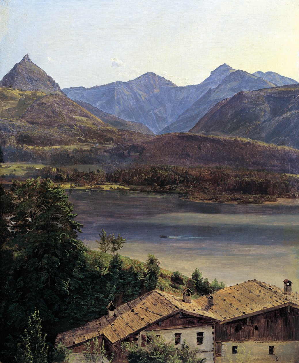 Wolfgangsee od Ferdinand Georg Waldmuller
