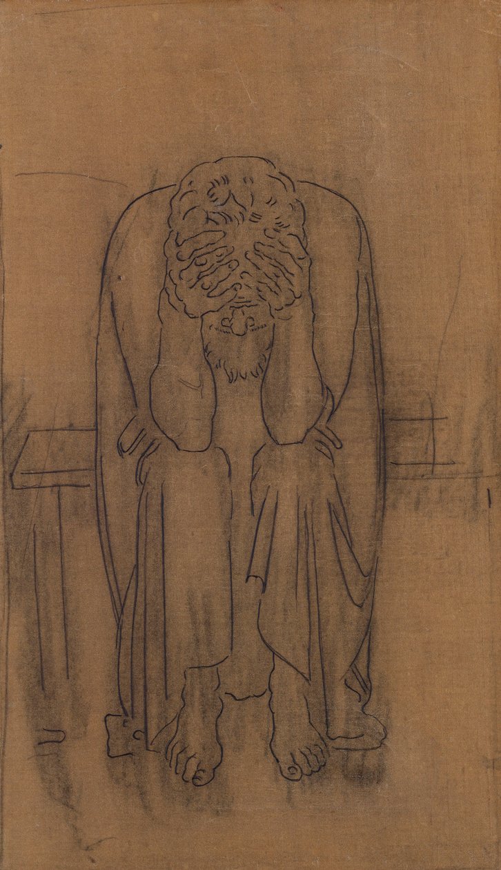 Temný génius; Dunklerův génius, 1891-2 od Ferdinand Hodler