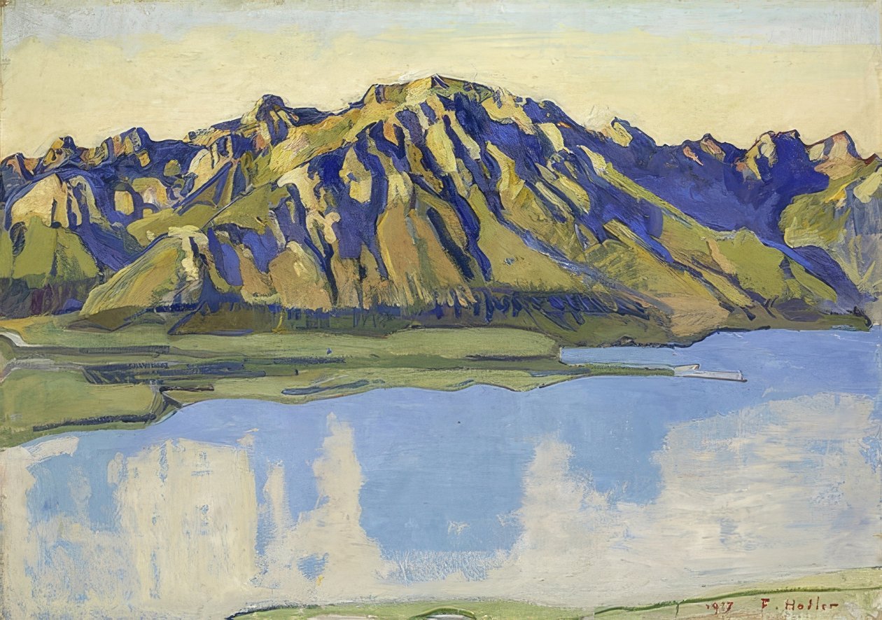 Grammont v ranním slunci. 1917 od Ferdinand Hodler