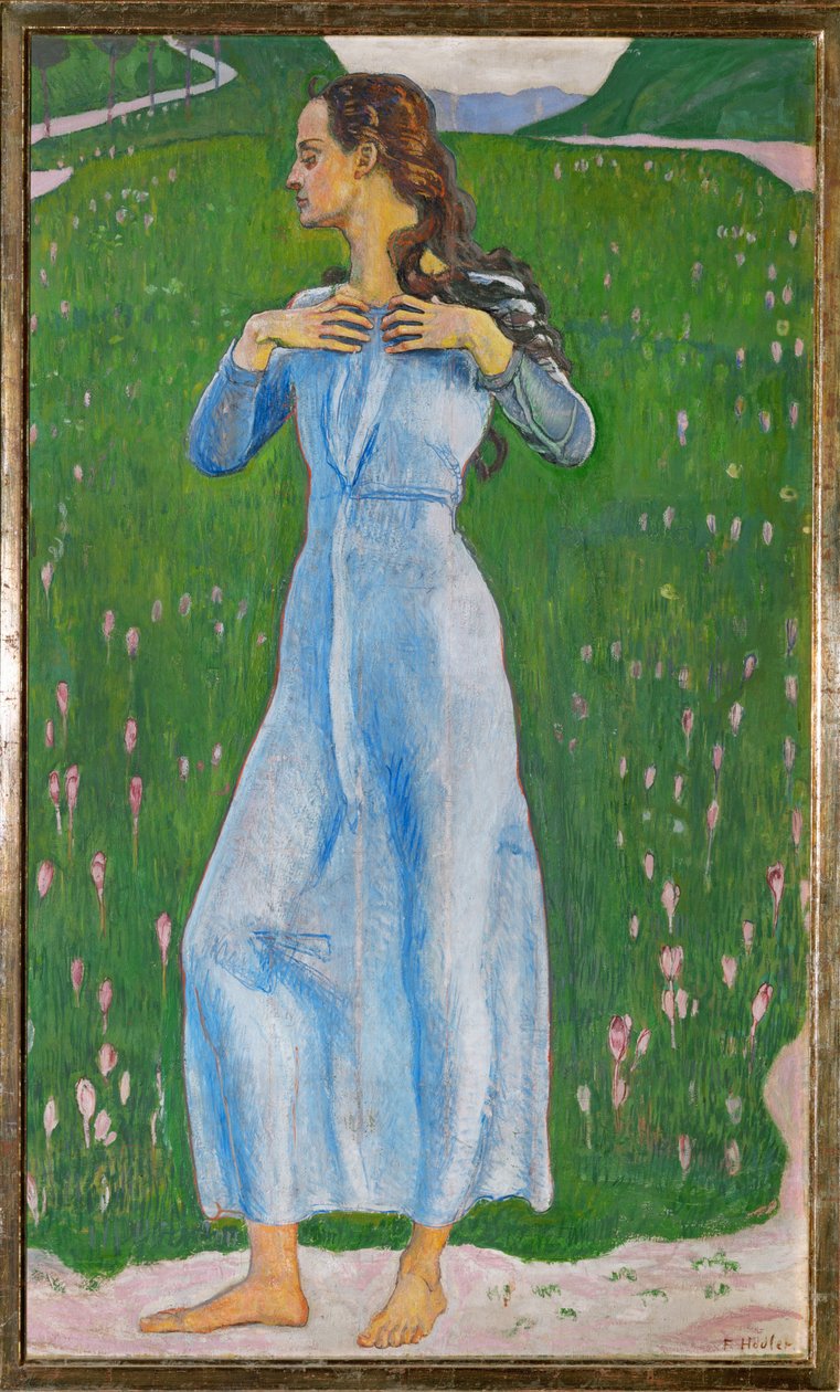 Splnění (olej na plátně) od Ferdinand Hodler