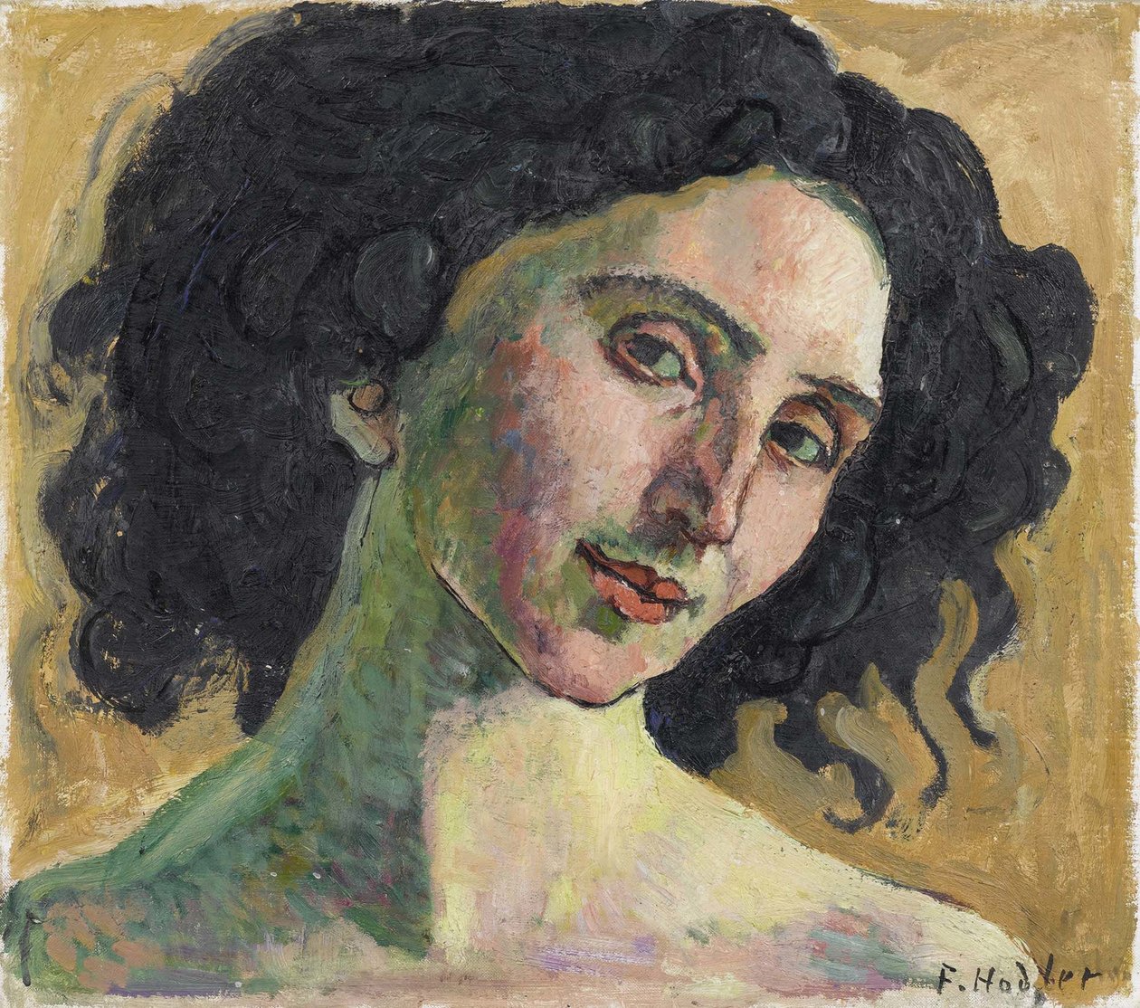Giulia Leonardi. od Ferdinand Hodler