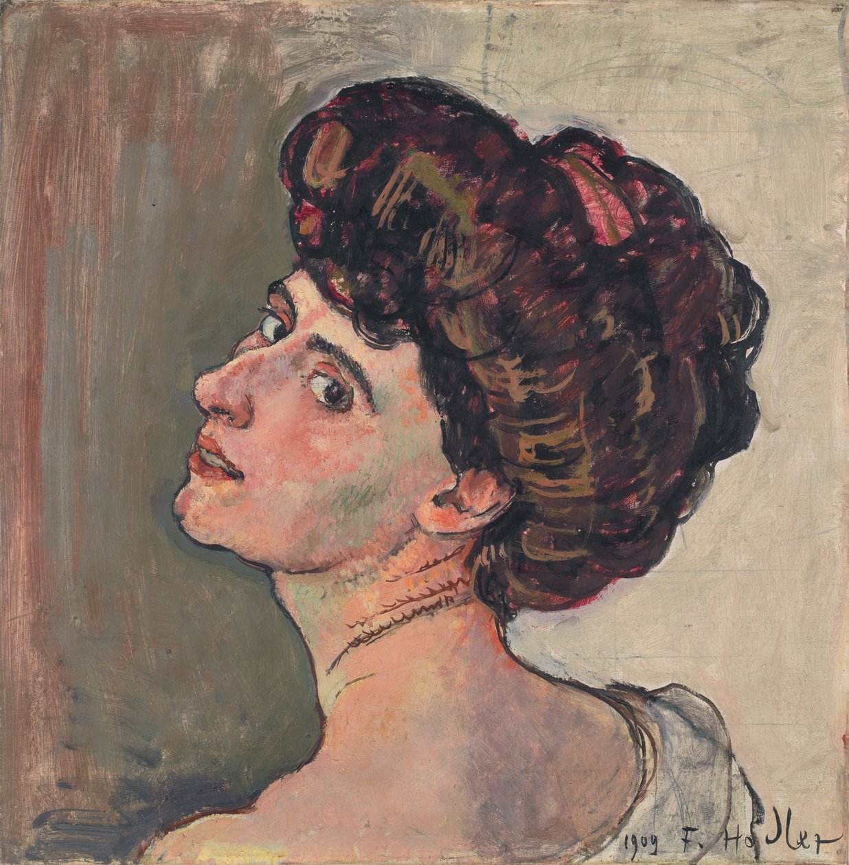 Pařížan. Portrét Valentine Godé-Darel 1873-1915, 1909 od Ferdinand Hodler