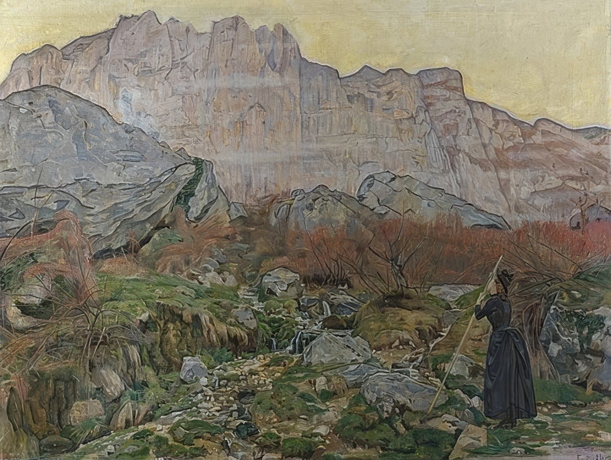 La Vision (horská krajina). 1889 od Ferdinand Hodler