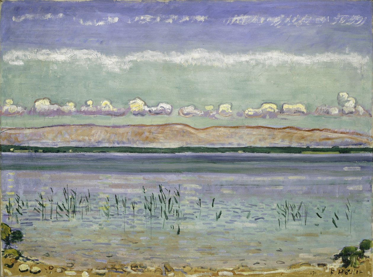 Ženevské jezero s kopci Jura, 1911 od Ferdinand Hodler