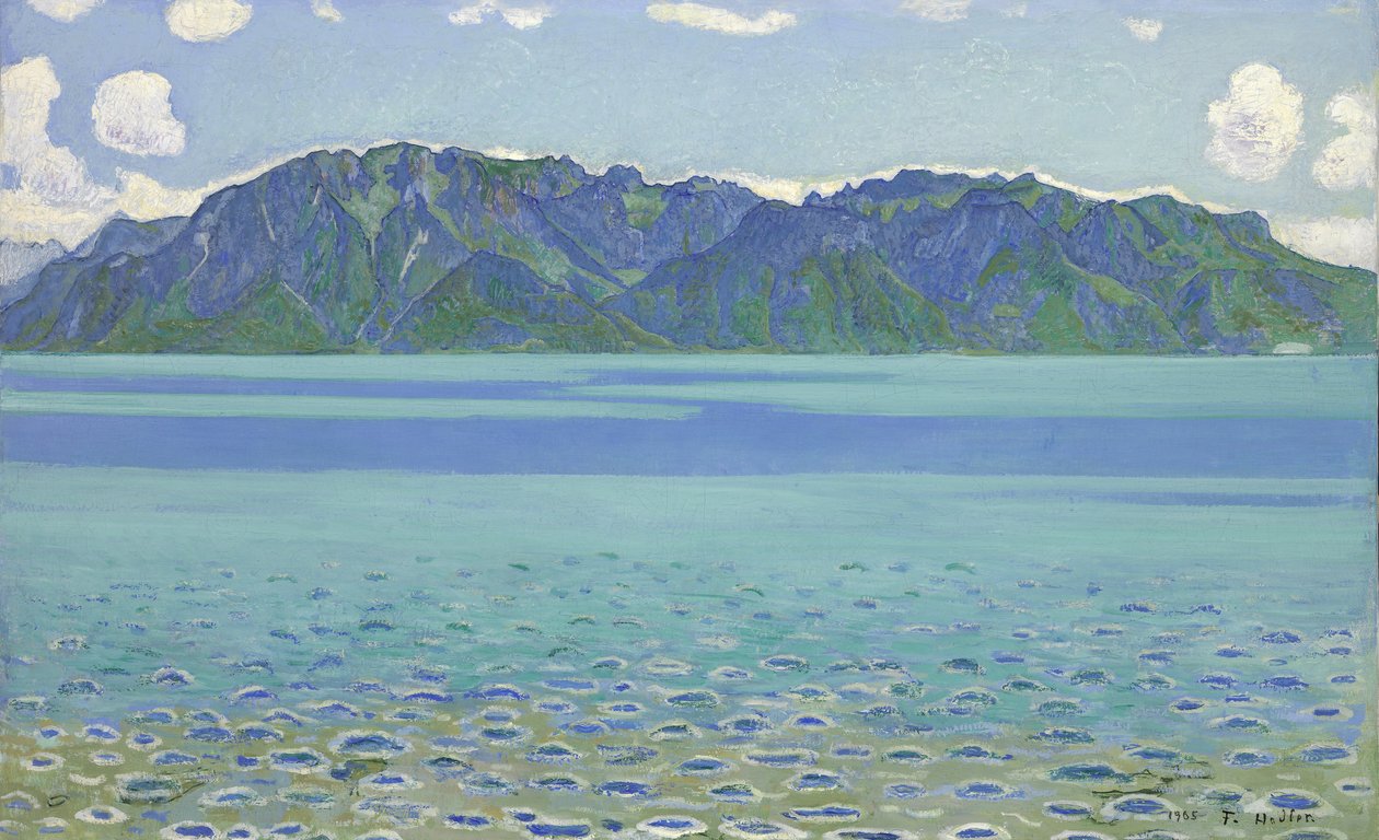 Le Grammont, Hodler, Ferdinand (1853-1918). olej na plátně od Ferdinand Hodler