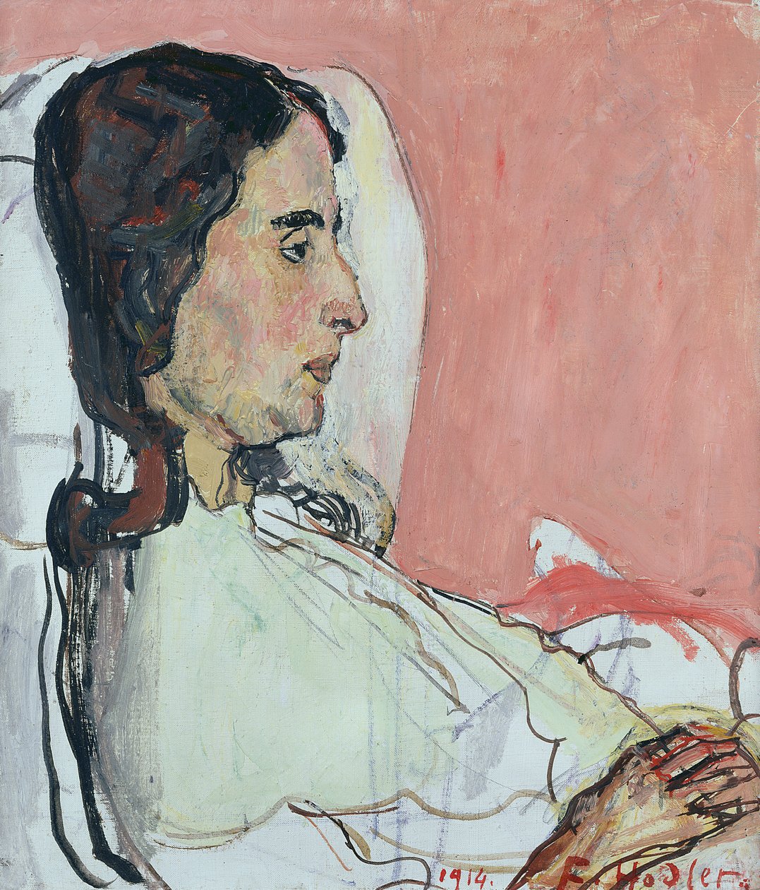 Madame Valentine Dildo Darel, Ill, 1914 od Ferdinand Hodler