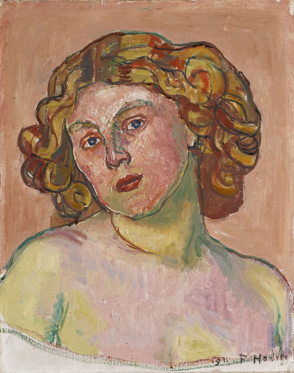 Portrét Regina Morgeron, 1911. od Ferdinand Hodler