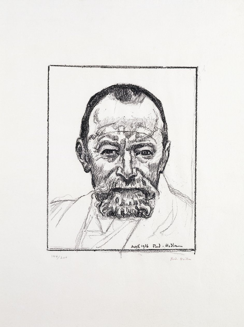 Autoportrét, c. 1916-8 od Ferdinand Hodler