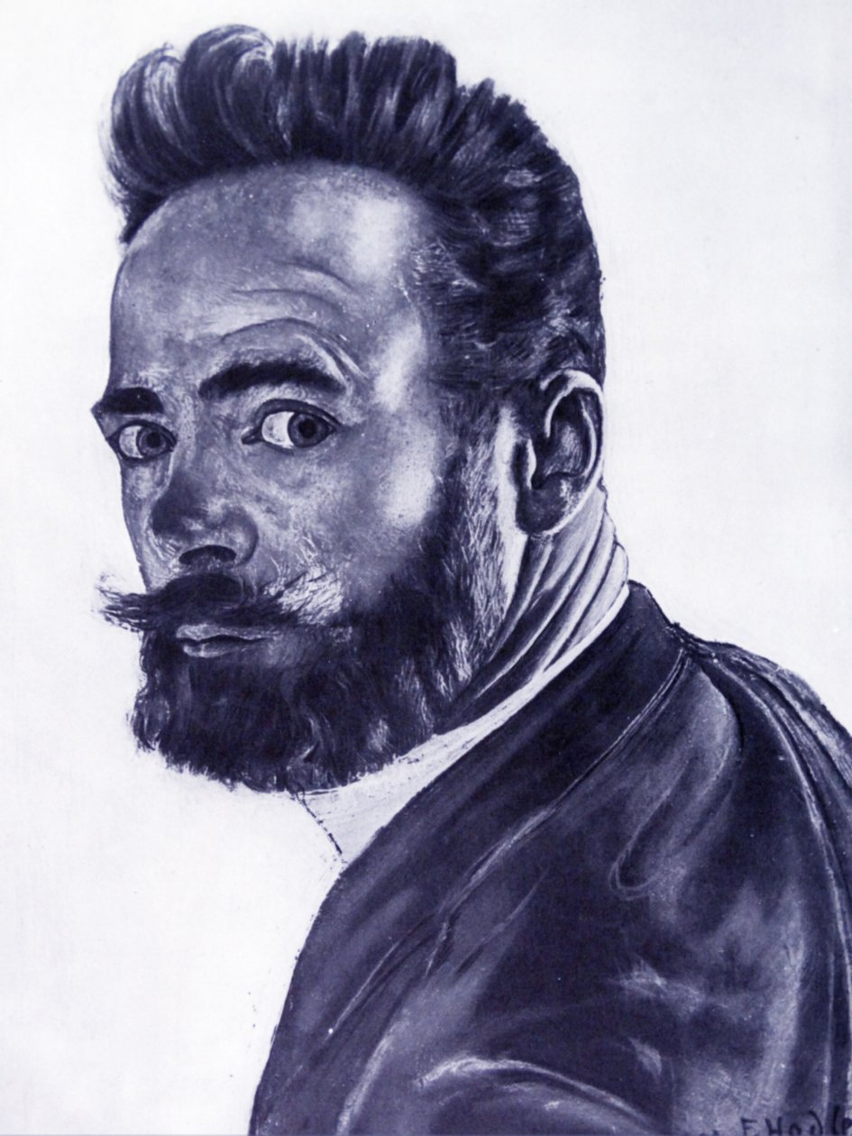Autoportrét, 1891 od Ferdinand Hodler