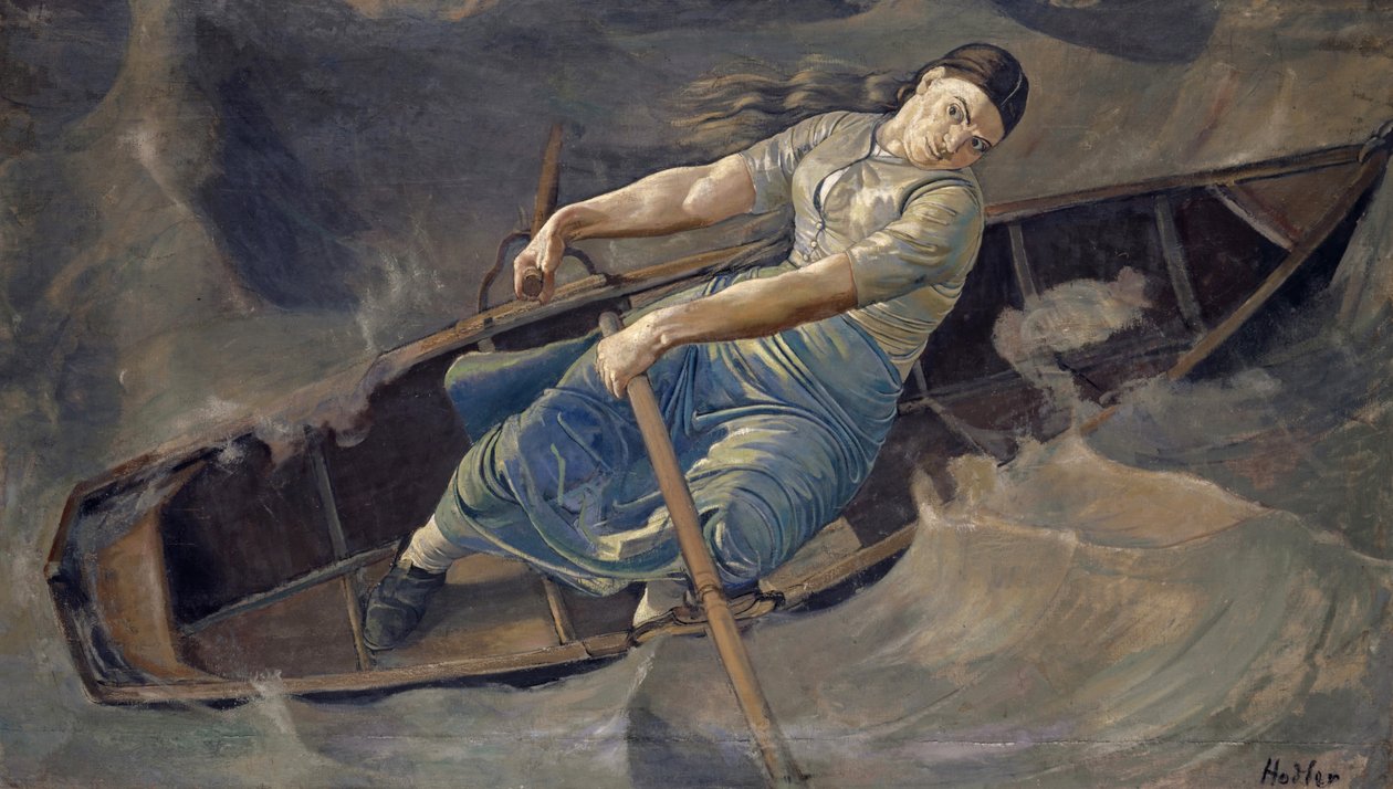 Odvážná žena, 1886 od Ferdinand Hodler