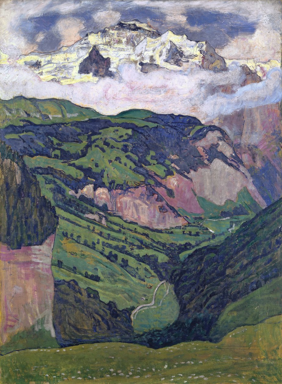 Jungfrau viděná z Isenfluh, 1902 od Ferdinand Hodler