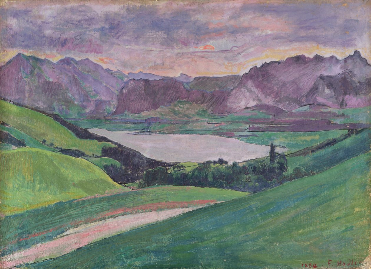 Thunersee od Ferdinand Hodler