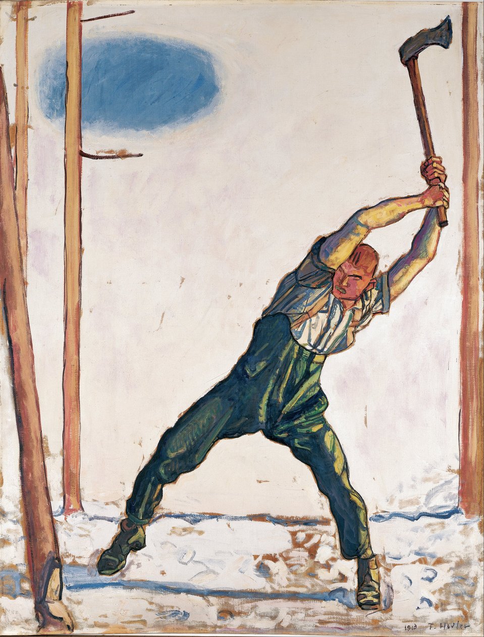 Dřevorubec od Ferdinand Hodler