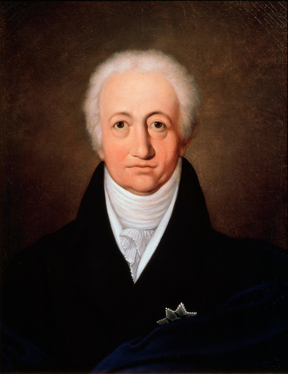 Portrét autora Johanna Wolfganga von Goethe, 1749-1832, 1818. od Ferdinand Jagemann