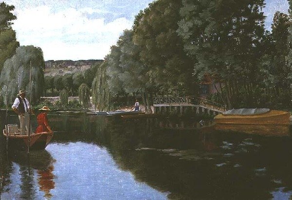 Rybaření v letním dni (board) od Ferdinand Joseph Gueldry