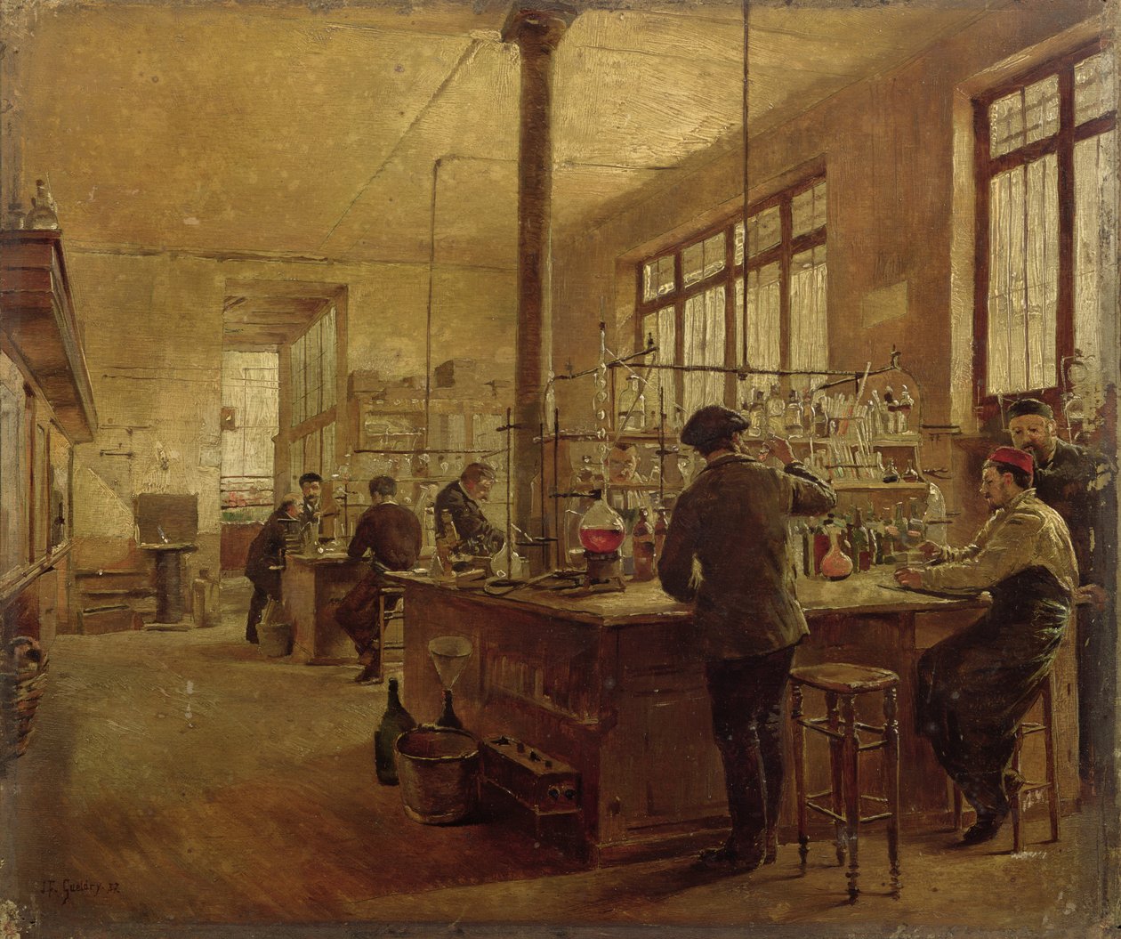 Laboratoř, 1887 od Ferdinand Joseph Gueldry