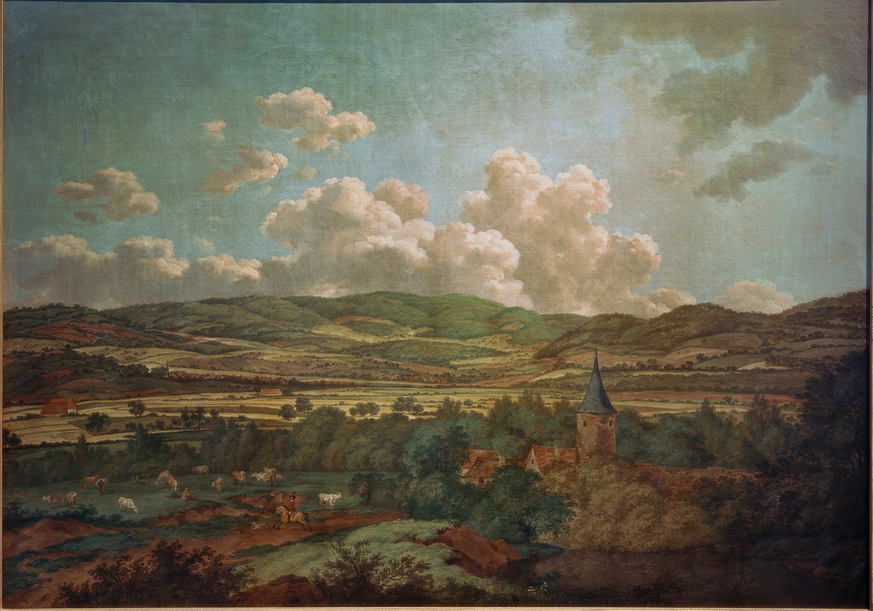 Pohled z Aschaffenburgu na Goldbach od Ferdinand Kobell