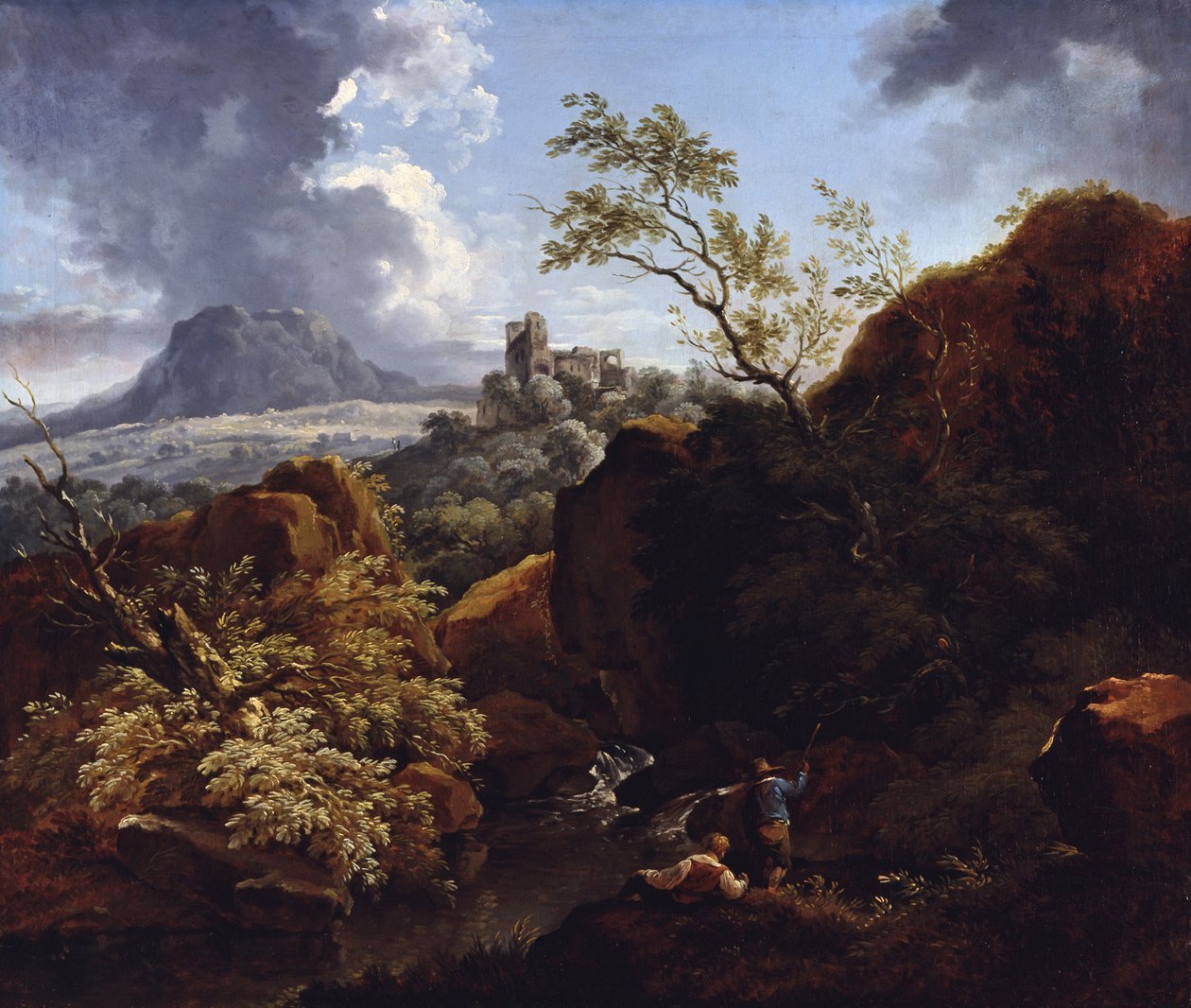 Krajina u Neckaru od Ferdinand Kobell