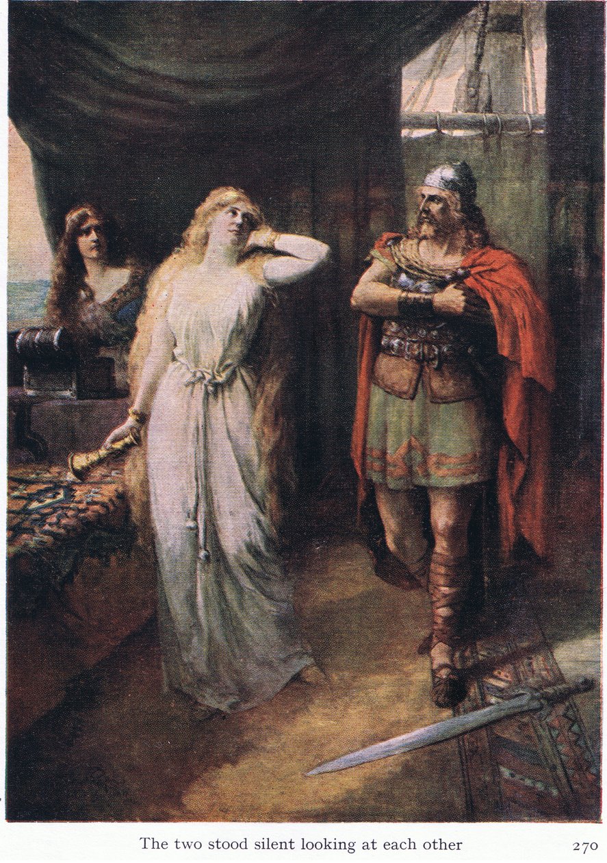 Ti dva na sebe hleděli, ilustrace z hospody The Stories of Wagner