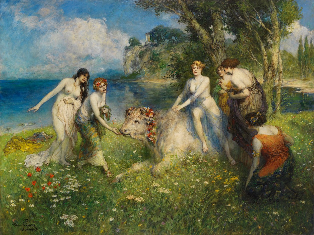 Evropa a býk, 1910. od Ferdinand Leeke