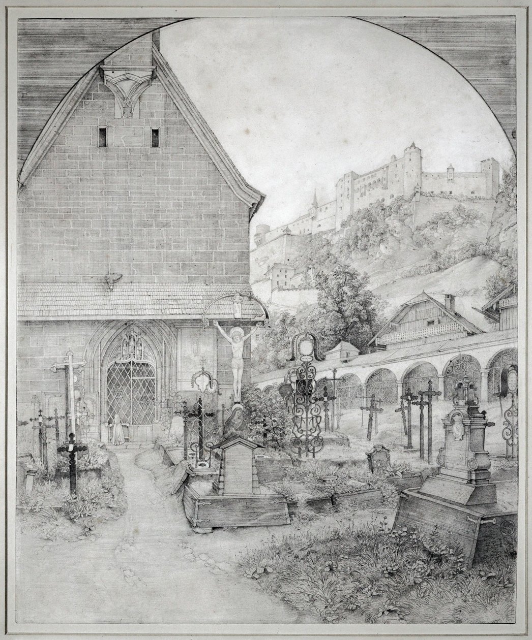 Hřbitov svatého Petra v Salcburku, Rakousko ... od Ferdinand Olivier