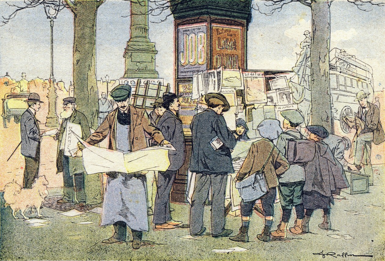 V kiosku jsou noviny, v Imagier de l