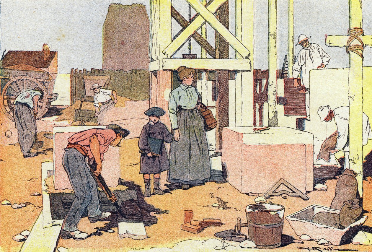 The Macon, in Childhood Picture Book, c.1900 (rytina) od Ferdinand Raffin