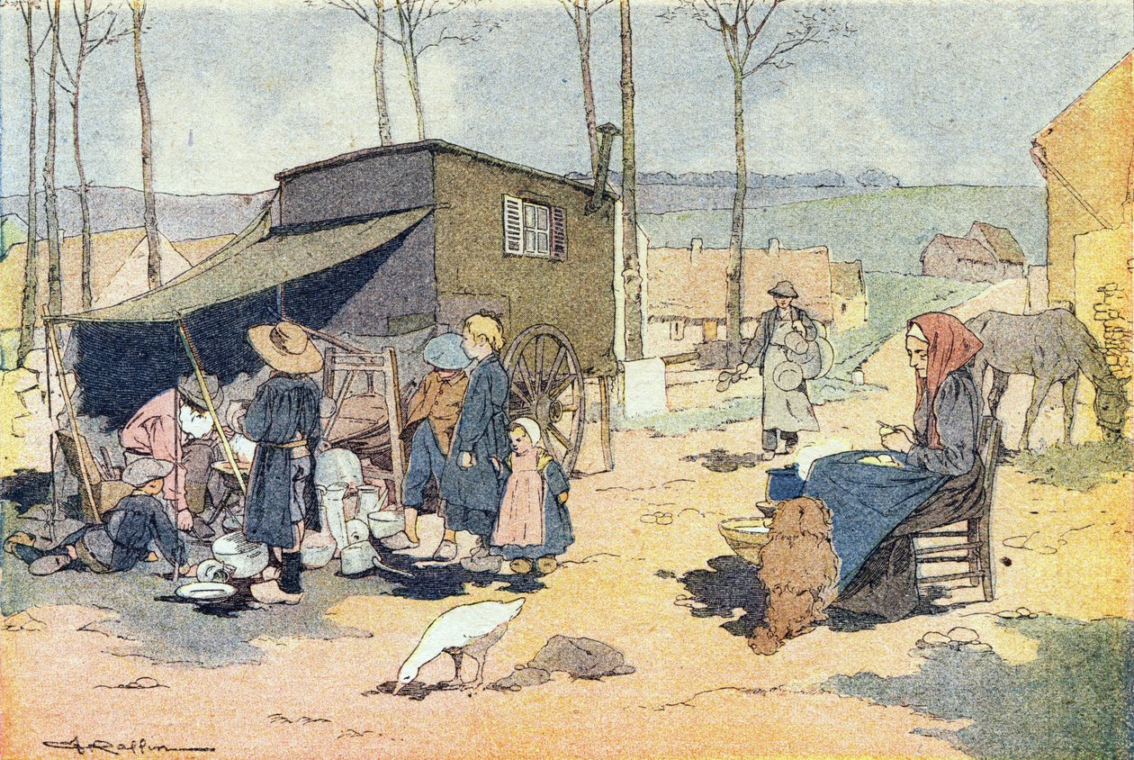 Retamer, v Obrázkové knize dětství, kolem roku 1900 (rytina) od Ferdinand Raffin