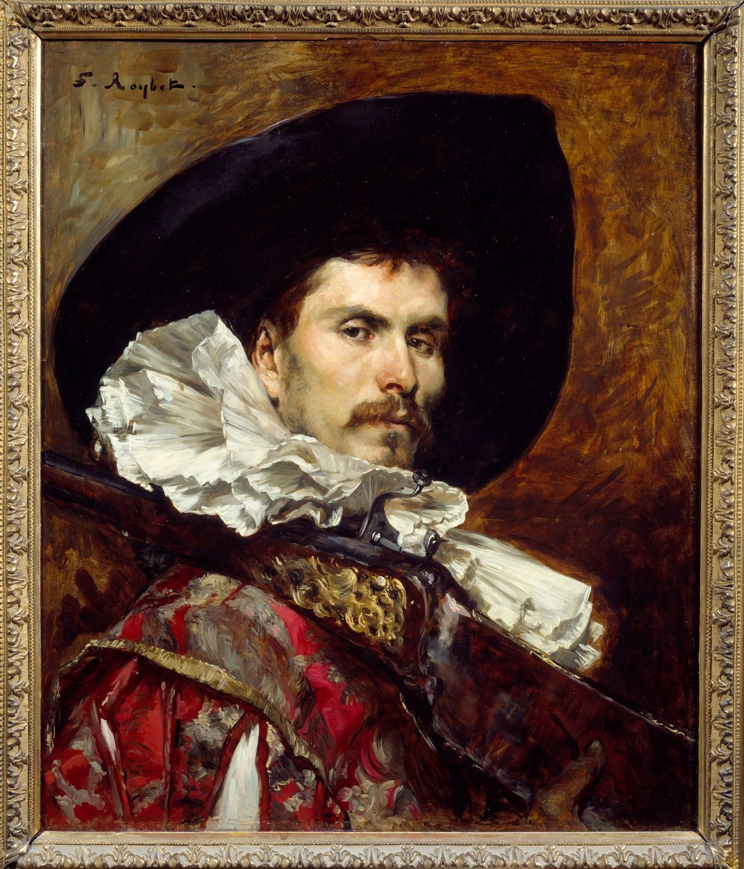 Harkebuzér v 17. století Malba Ferdinanda Roybeta (1840-1920) Lyon 19. století, Musee des Beaux Arts od Ferdinand Roybet