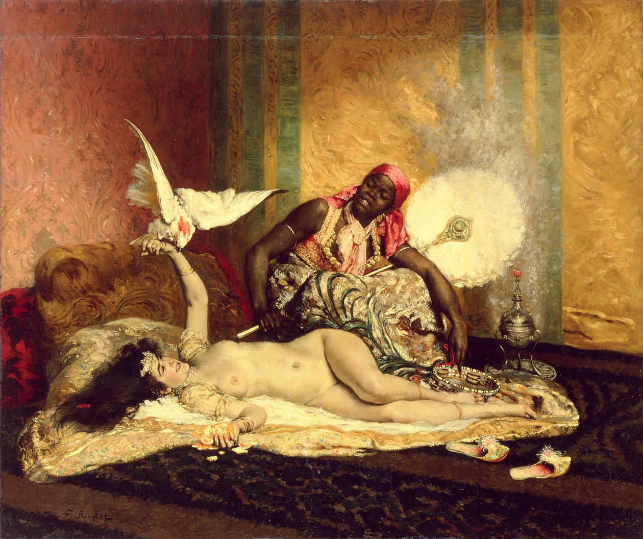 Odalisque (La Sultane), polovina 70. let 19. století od Ferdinand Roybet