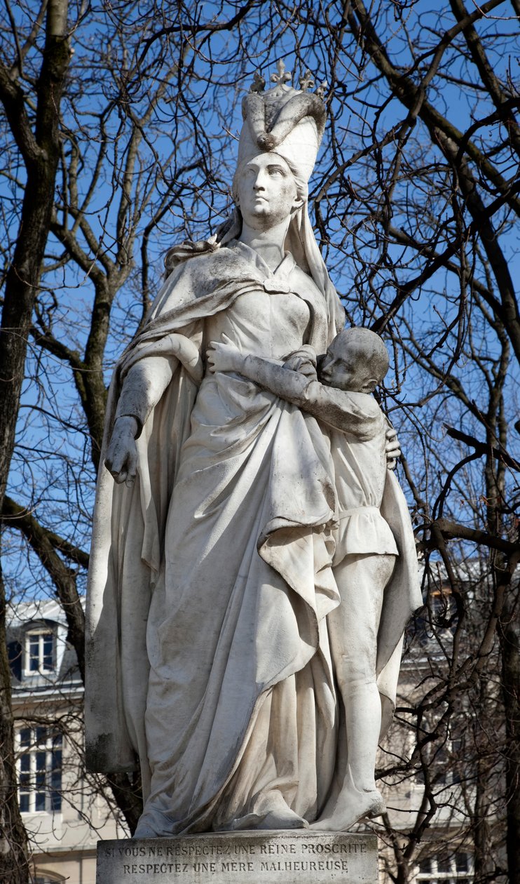 Socha Margaret z Anjou (mramor) od Ferdinand Taulet