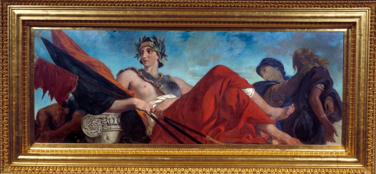 Alegorie válečné malby Eugene Delacroix (1798-1863) od Ferdinand Victor Eugene Delacroix