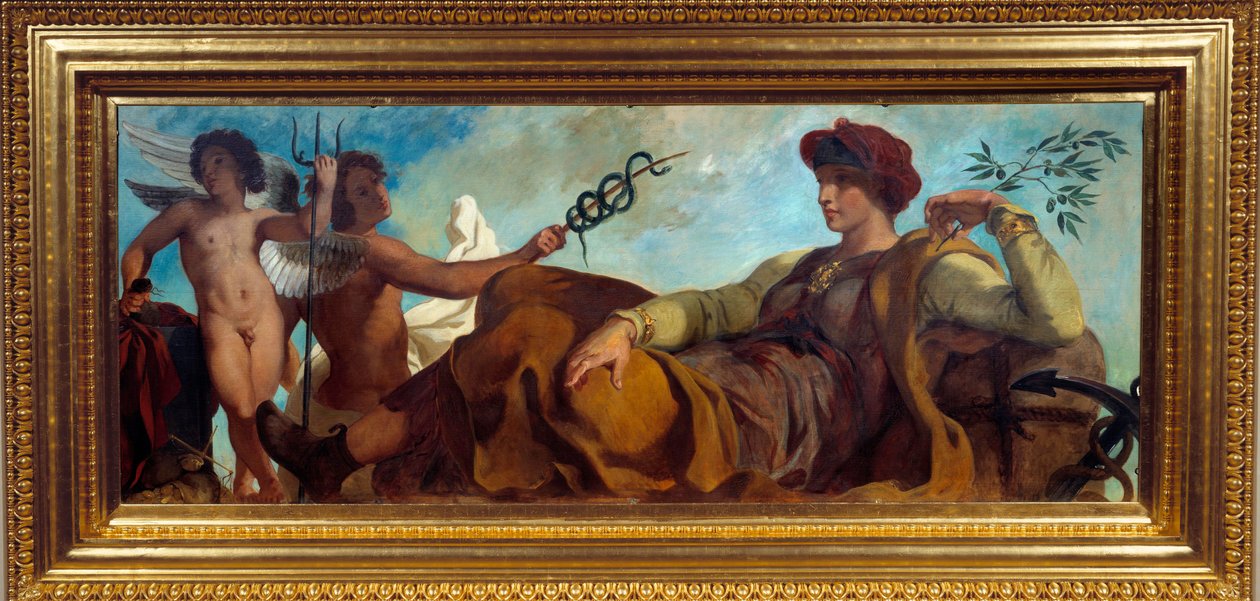 Alegorie malířského průmyslu Eugene Delacroix (1798-1863) od Ferdinand Victor Eugene Delacroix