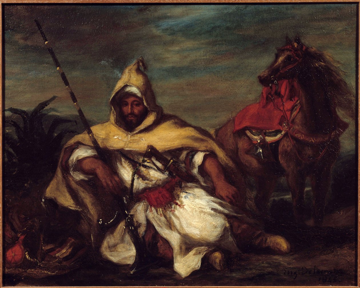 Arab. Obraz Eugene Delacroix (1798-1863) od Ferdinand Victor Eugene Delacroix