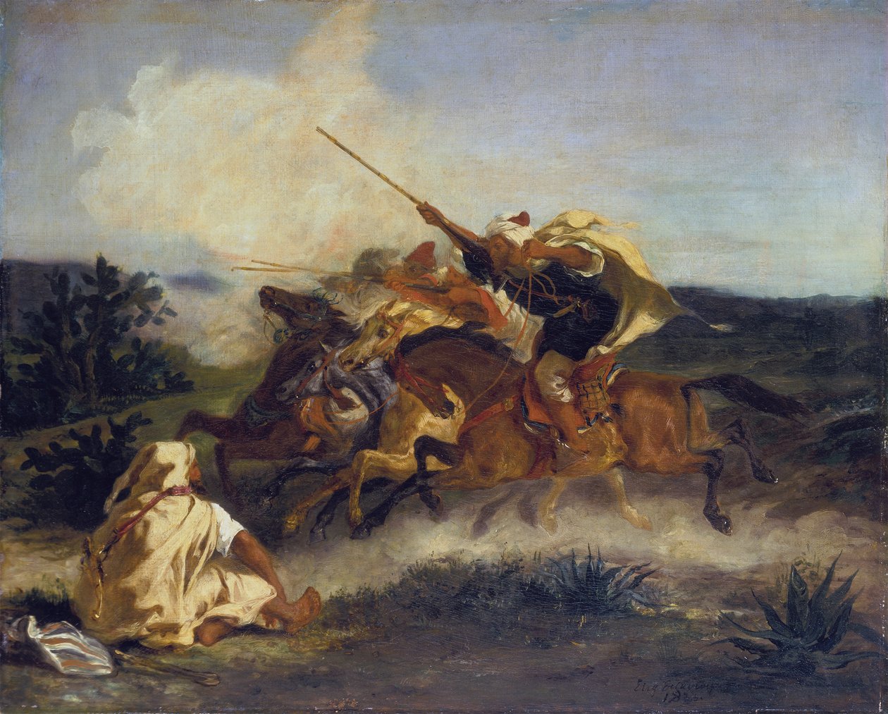 Arabská fantazie od Ferdinand Victor Eugene Delacroix